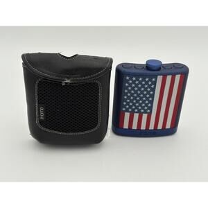 iHome American Flag iBT12 Portable Bluetooth Speaker Sound Flask Rechargeable